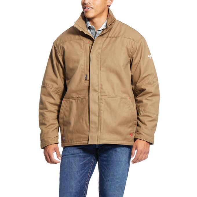 ARIAT FR WORKHORSE INSULATED JACKET - MEN'S - FIELD KHAKI - 10024029